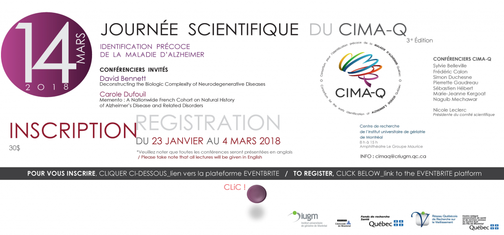 Inscription A La Journee Scientifique De Cima Q 18 Cima Q